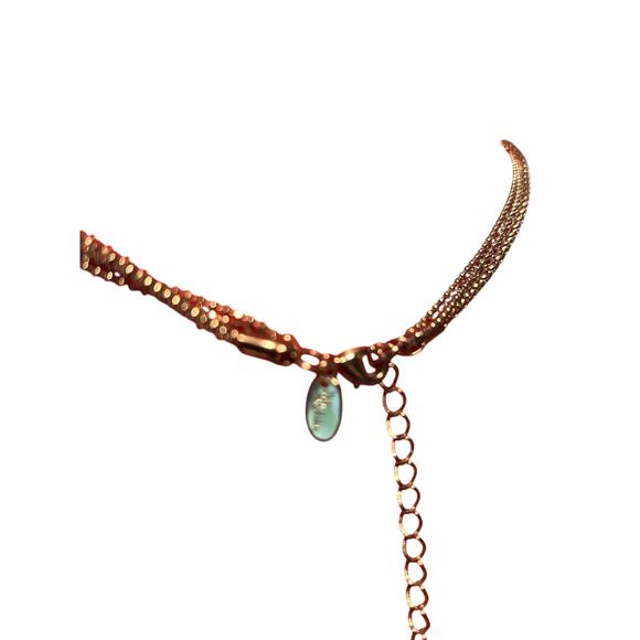 EUC Lia Sophia 3 Strand Necklace Silver Layered 30" Adjustable - Picture 3 of 3